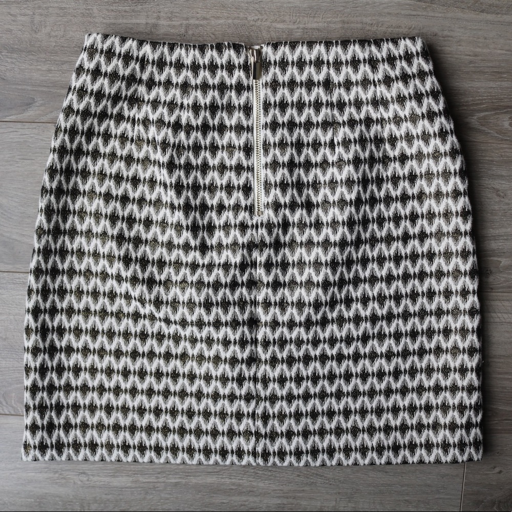 Loft Gold Mini Skirt - Picture 4 of 6
